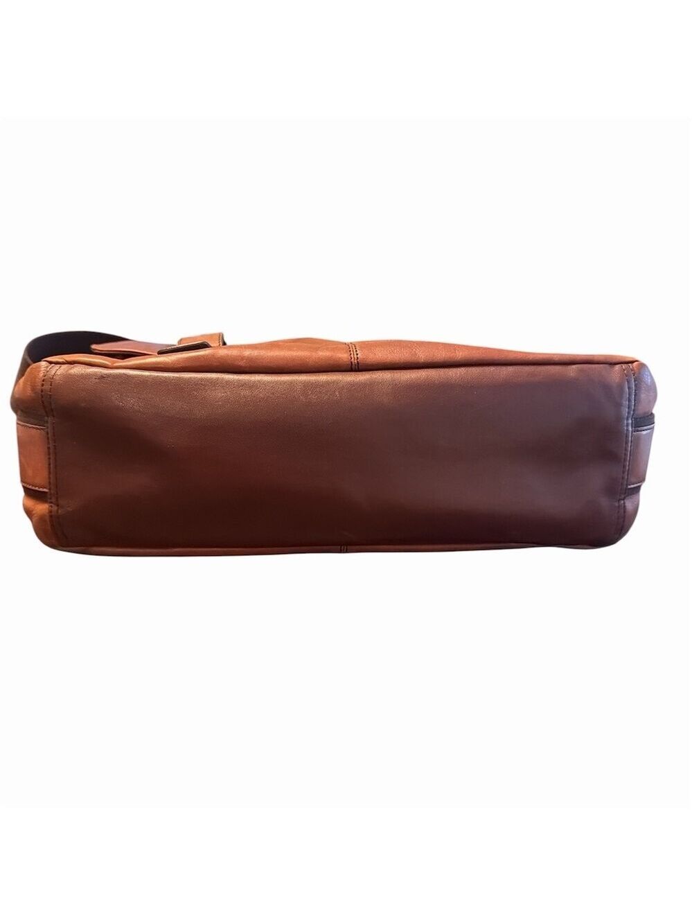Fossil Messenger Bag Mens Large Brown Crossbody Shoulder Laptop Briefcase - Picture 2 of 14